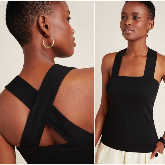 Anthropologie Tops - Anthropologie | NWT Veda Ribbed Cross-Back Tank